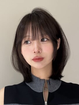 ロンドブルーム 天神大名店(Lond Bloom) ミディアムヘア韓国ボブタッセルボブレイヤーボブデザインカラー