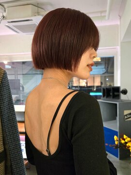 マカロニコースト(macaroni coast) ミニボブ ウザバング ワインレッド ボブ