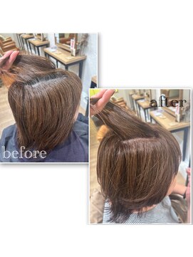 ビズヘアー マシェリ(bisou hair macherie) 白髪が気にならないカラー