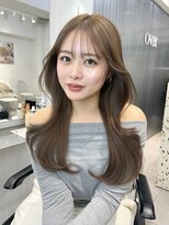 オニキス 原宿(ONYX)&nbsp;a169 レイヤーカットシルキーレイヤーミルクティーカラー