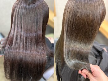 クルー(CREW)の写真/髪に優しい成分にこだわったトリートメントで、自然な潤いとツヤをプラス。思わず触れたくなる美髪が叶う◎