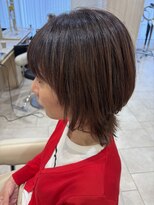 アッシュ 仙川店(Ash)&nbsp;30代40代50代髪質改善地毛風縮毛矯正ひし形ショートボブ白髪染め
