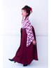 3月限定☆袴着付け&ヘアセット5000円 10時以前は電話受付です。