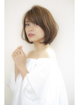 アームスヘアー(ARMS HAIR) 大人ワンカールのひし形ボブ