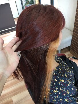 美容室アクアヘブン インナーカラー