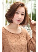 【lien.相楽】ナチュラルパーマボブ  小顔
