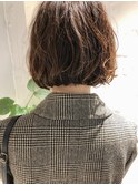 《長谷川》重めボブ内巻きニュアンスパーマ扱いやすくしたい方に
