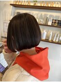 ◎ボブ×ハイライトベージュ