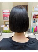 10代20代おすすめ艶髪ワンレンボブスタイル