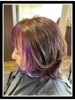 リレーションヘアーデザイン(Relation hair design)&nbsp;フェイスフレーミング　インナーカラー