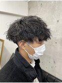 メンズ波打ちツイストスパイラルパーマ