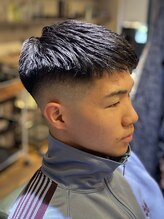 エクファフォーメン(EX-FA FOR MEN) ダークアッシュ/アッシュブラック/カルマパーマ/ベリーショート
