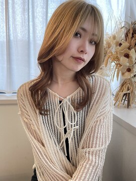 ココルアナ(coco luana) ミルクティーカラー/韓国/ブリーチ/レイヤーカット