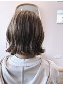 ハイライトグレイヘアー