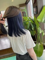 ビアージュ(Viage)&nbsp;:インナーカラー　:ブルー　:シルバーアッシュ　:ブリーチ　:青