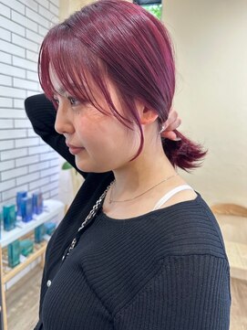 シフト(SHEEFT) 大人可愛い外ハネミディアムラベンダーピンクカラー20代30代