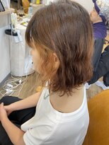 スノードロップ 高円寺店(Snowdrop)&nbsp;デザインカラー/レイヤーカット/ウェットヘア/オリーブベージュ