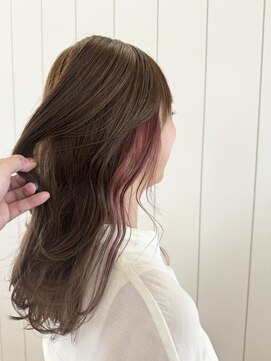 アドラーブル 万代店 (adorable) 大人可愛い大人美人小顔立体カットインナーカラー透け感