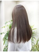 銀座　カラー　オリーブベージュ　ブリーチなし　赤み消し