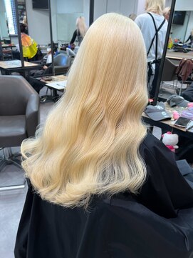 ベレーザ 渋谷(BELEZA) 9960秋色ブロンドオリーブベージ髪質改善くすみベージュパーマ