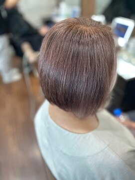 ヘアーショップ エヌアンドエー 幸手店(hairshop N&A) 秋の艶カラー×ボブ マロンベージュ/パープルベージュ/髪質改善