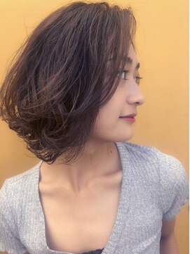 アン 登戸(un) 優しいフンワリカールボブ【登戸/髪質改善オージュア】