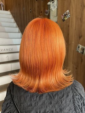 アヴァンス 天王寺店(AVANCE.) ブリーチカラー×オレンジベージュ