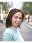 外ハネロブ/シースルーバング/くびれヘア/韓国/顔周り/梅田/大阪