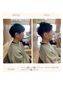 お客様髪質改善データ1754（アップバングショート）