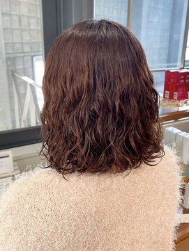 アウラ(AURA) 盛岡駅レディースパーマショートパーマコテ巻き風パーマ30代40代