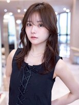 ケアリー 千葉ニュータウン中央(Carelly)&nbsp;デザインカラー/レイヤーカット/ウェットヘア/オリーブベージュ