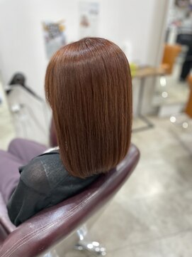 アート(art) 秋冬人気　オレンジブラウン