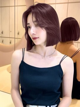 グロー オオミヤ アネックス 大宮(GLROW OMIYA ANNEX) ブリーチなしダブルカラー/韓国ボブ/縮毛矯正/髪質改善/学割U24