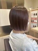 レーブバイファースト(reve by first)&nbsp;切りっぱなしボブ×暖色brown