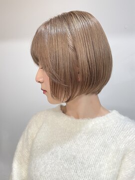 サンク 原宿 表参道(cinq) マロンベージュモカベージュレイヤーカットブリーチカラー原宿