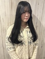 ヘブンリー(heavenly) 韓国風レイヤー韓国風黒髪レイヤーカットグレージュブラック京都