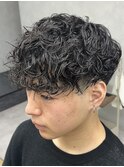 MEN’S/リバースセンターパート/ニュアンスパーマ/錦糸町