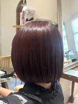 サロン ド ソーホー 蕨(Salon de SOHO)&nbsp;ミニボブ×深めレッド【佐藤ちほみ】