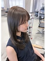 フレーム スクエア&nbsp;透明感カラー・ロングレイヤー