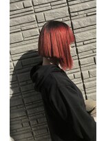 サムブリッジ(SOMEBRIDGE)&nbsp;★★★★血っぽい赤とぶつ切りボブ★★★★【SOMEBRIDGE亀有】