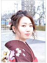 エンドレスウィズユー(ENDLESS WITH YOU)&nbsp;【くるりんぱ】を入れたネープシニヨンスタイル