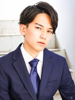 ソフトツイスト黒髪マッシュネオウルフオリーブカラーワンレン