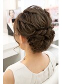 アップスタイル　【結婚式】【ヘアセット】【トレンド】