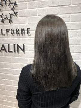 ビューティー エールフォルム 浜松有玉店(BEAUTY YELLFORME) ツヤ感オリーブグレージュ×切りっぱなしstyle