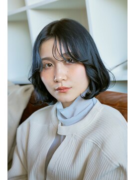 スリーアン(THREE ann.) ナチュラルボブ×黒髪ボブ×大人ショートボブ 20代30代40代