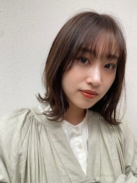 ゼンコー キチジョウジ シェール(ZENKO KICHIJOJI chere) ナチュラル/くびれヘア/外ハネボブ/ミルクティーアッシュ