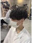 ショートマッシュ波巻きスパイラルパーマ