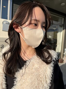 ヘアー テクニカ(hair Technica) 広瀬オススメ「大人ミディアム×モノトーンベージュカラー♪」