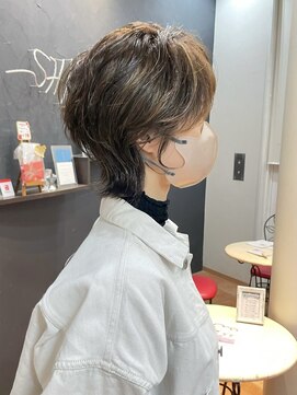 ヘアメイク シンズ レインボー(Hair Make SHIN'S RAINBOW) ショートボブ/大人巻き/ぷつっとボブ/ナチュラルモード/高松