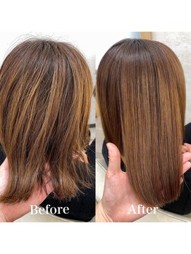 エクラートリアーラ 藤沢店(ECLART Reala) ハイライト履歴の縮毛矯正